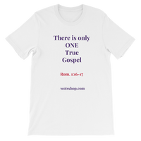 One Gospel Short-Sleeve White Unisex T-Shirt - Walk Of The Spirit Apparel