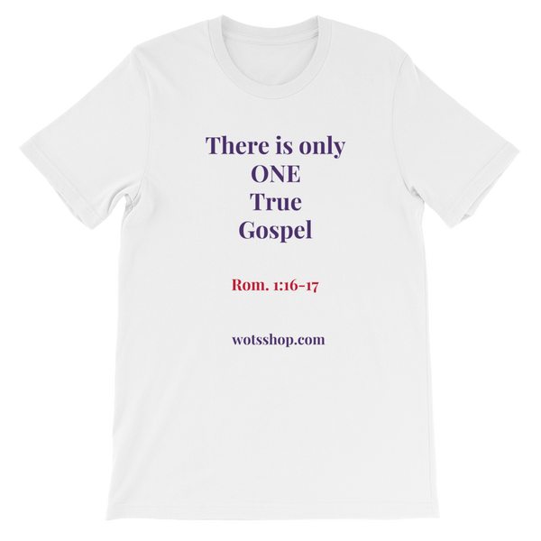 One Gospel Short-Sleeve White Unisex T-Shirt - Walk Of The Spirit Apparel